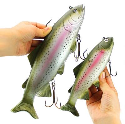 China 2022 New 30CM 135G Overweight Large Size Simulate Fish Lure Artificial Deep Sea Water Fish Lures Bait Soft Lure Fishing La Peche WH-SL002 for sale