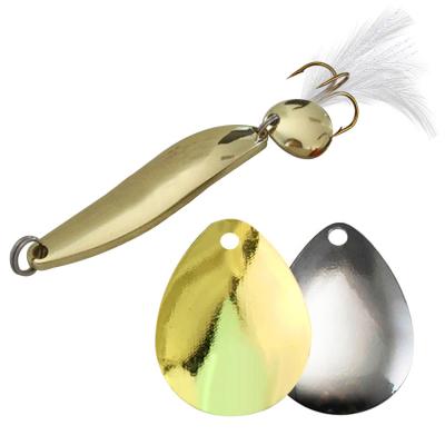 China Iron 2022 New Lures Metal Gold Sliver Sequins With Fishing Lures Hard Baits Bass Pike Fishing Tackle Spoon for sale