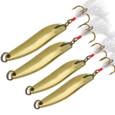 China Iron 2022 New Lures Metal Fish Spoon With Hook Lure 5-21G Fishing Tackle Metal Baits Big Game Lure for sale