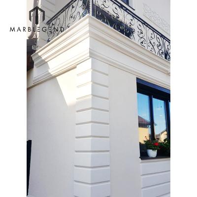 China Traditional Exterior Wall Cladding Limestone Building Facade Corner Corners for sale