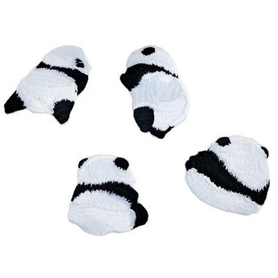 China Custom Cute 3D Giant Panda Hole Patch Chinese Decoration Self Adhesive Cloth Paste for sale