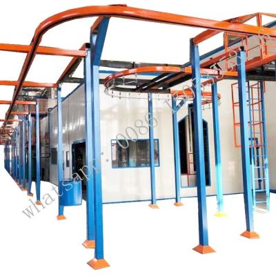 China Building Material Shops Modern Design CE Powder Coating Spray Booth With Chamber for sale