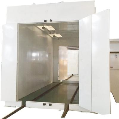 China B-303 automatic customized powder coating booths with recovery systems (cyclone and cassette-type filter) for sale