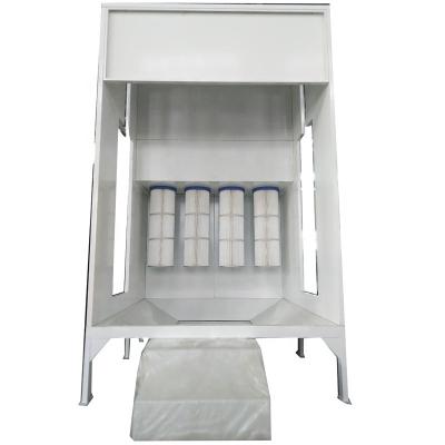 China Easily Operate B-308 Substrate Steel Powder Coating Booths With Cassette Type Filter for sale