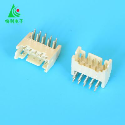 China PHD 2.0mm Terminal Pitch Dual Power Electrical Socket Connector Row 2x4pin 2x9pin Wire to PA66 Panel and Brass Can 2A Max 20mω Power for sale