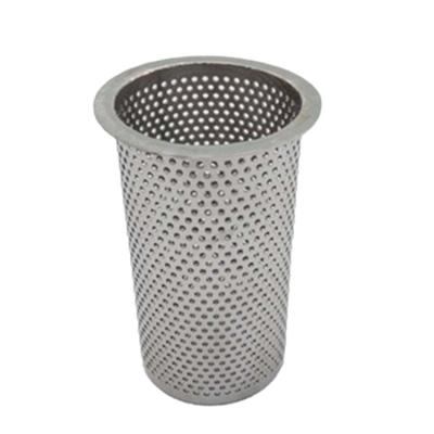 China Hotels Top quality stainless steel Perforated Metal Plate Cylinder Filter,single layer or multilayer mesh tube for sale