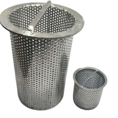 China Corrosion Resistance metal 304 316 perforated stainless steel wire mesh cylinder/pipe/tube filter for sale