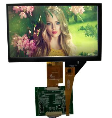 China Custom 7 inch TFT LCD touch screen display panel 800x480 250nit portable 7 inch 7 inch TFT LCD touch screen display monitor for sale