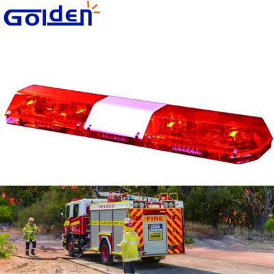 China PC dome top and aluminum low roof rotator lightbar halogen lamp bushfire vehicle emergency warning for sale