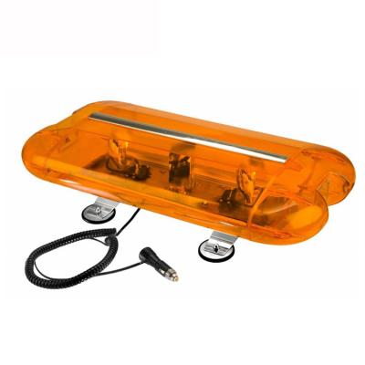 China Aluminum and Halogen Tow Truck LED PC Magnetic Mini Amber Rotator Warning lightbar with driveway light for sale