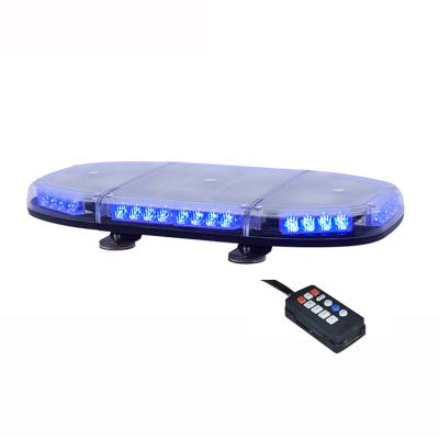 China Ambulance Sercurity Rescue Truck Vehicle Police Flashing Blue Magnetic LED Mini Lightbar with Alarm Siren for sale