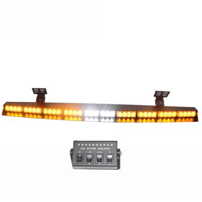 China Emergency Amber Interior Directional Traffic Sun Visor Platform PC Truck PC 12v ABS 12v LED Bar Warning Dash Light for sale