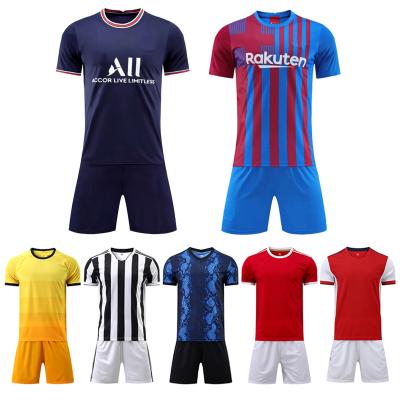 China Quick-drying Breathable Comfortable and soft 22/23 In stock 100% polyester soccer wear uniform sport football uniform sport jersey real football jersey for sale