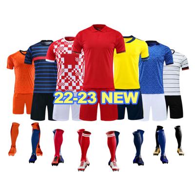 China Quick-drying 22/23 custom football kits shirt europe world soccer wear football uniform jersey clothing jersey top for sale