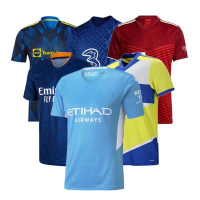 China Quick-drying 22-23 new season custom soccer jersey football uniforms sets football tracksuit for sale