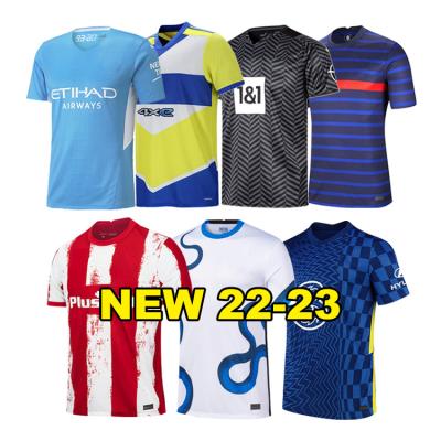 China 2022 Popular Wholesale Youth Soccer Uniforms Football T-shirt Quick-drying Styles Cheapest Soccer Jerseys for sale