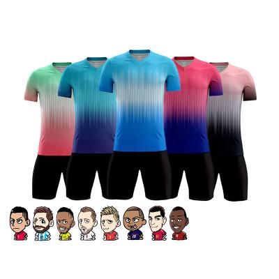 China 22/23 New Arrival Quick-drying And Breathable Soft Comfortable Soccer Jersey Shirt Set Original Soccer Wear Child Jersey Adult Soccer Sublimation for sale