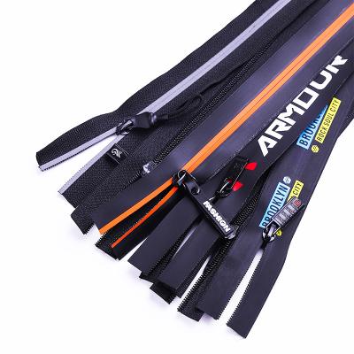 China High Quality Waterproof PVC Zipper Open End 5# Waterproof Zippers Waterproof Zippers For Sports for sale