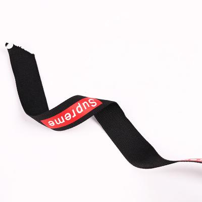 China Custom printed elastic nylon straps OEM non slip polyester webbing jacqua webbing elastic clothing polyester webbing for sale