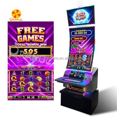 China Orange Skill Hot Selling Slot Board Slot Panel World Fruit Software Touch Screen Monitor Gaming Machine Vertical Video Game OS-018 for sale