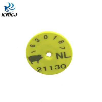 China Animal Husbandry KD530 Plastic Electronic Laser Ear Tag Animal Tracking Marker For Animal Product for sale