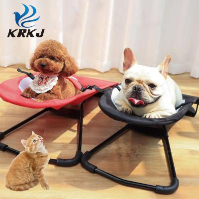 China Breathable Pet Supplies Portable Comfortable Dog Bed Pet Beds Accessories Pet Rocking Chair for sale