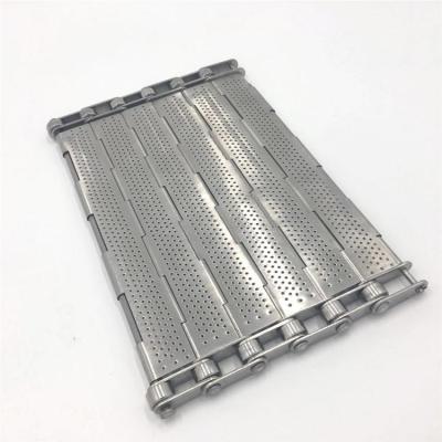 China Stainless Steel Fire Resistant Wire Food Processing Flat Chain Link Mesh Conveyor Belt for sale