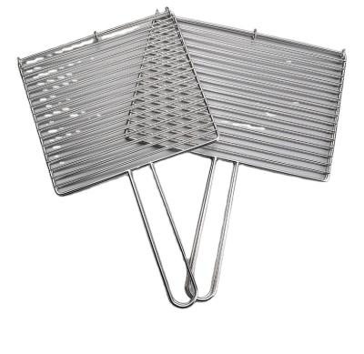 China Dustproof Non-stick Wire Mesh Grill Net Grilled Grill Basket BBQ Clip for Fish and Vegetable and Steak for sale