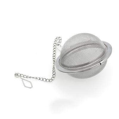 China Food Grade 304 Stainless Steel Mesh Strainer Infuser Stocked Tea Ball For Filter Tea for sale