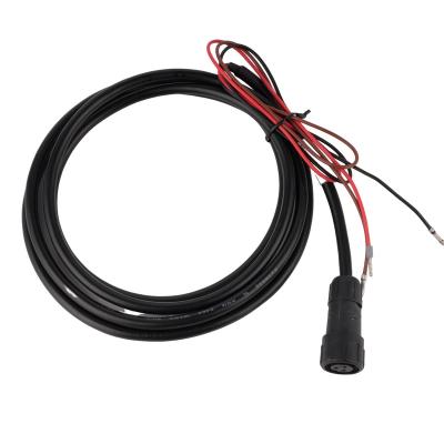 China Car 4 Pin Extension Cable Wire With Male With Open Terminal 1Pair Connectors Black Nut Waterproof Connector IP67 for sale