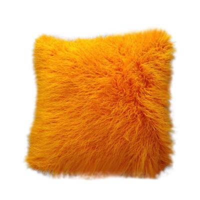 China Cheap indoor massage fashion design stock outdoor faux fur cushion luxury printing animal fur long plush pillows cushions for sale