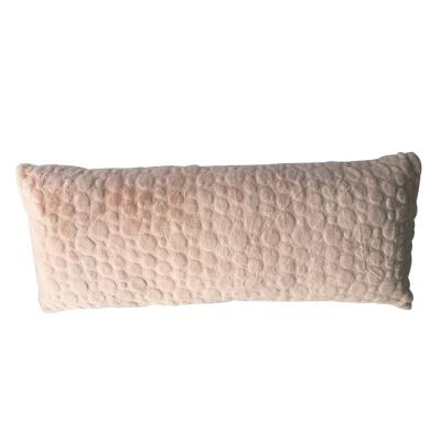 China Anti-Static Comfortable Rectangular PV Fur Pillow For Running Sleep Cushion for sale