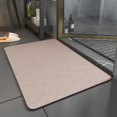 China Silicone Washable Floor Liner Bathroom Floor Mats Quick Dry Non-Slip Mat In Stock for sale