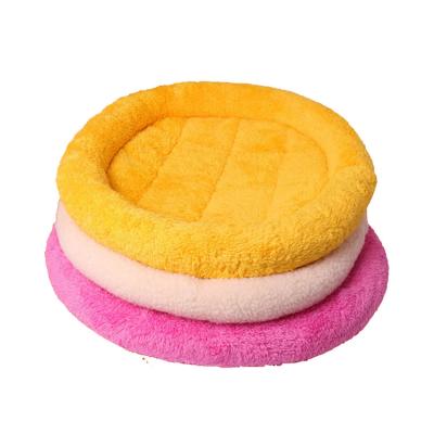 China Sustainable Good Prices Super Soft Pilou Round Pet Mat Bed for sale