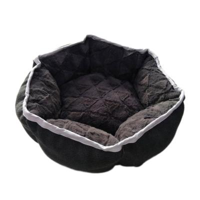 China New Design Comfortable Dog and Cat Pet Bed Soft Fur Kennel Pet Bed Viable Sleep Bed Small for sale