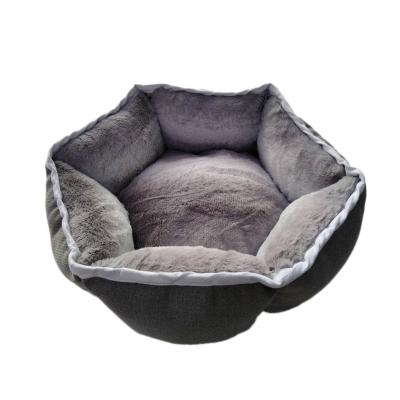 China Viable Running Soft Luxury Velvet Pet Kennel Pet Bed Small Animal Bed for sale