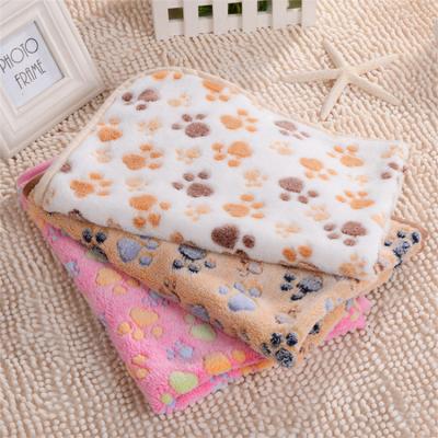 China Wholesale Viable Soft Lovely Coral Velvet Mink Pet Blanket Soft Pet Rest Mat for sale