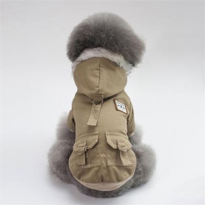 China 2022 Viable New Fashion Pet Apparel 100% Polyester Winter Coat And Hat for sale