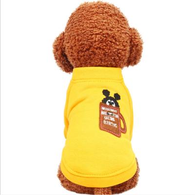 China 2022 Sustainable Running Style 100%Polyester Pet Clothing Pet Clothes Single T-Shirt for sale