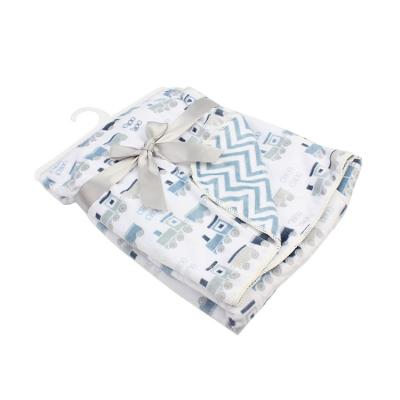 China Anti-pilling Printed Fleece Plush Baby Blanket for sale