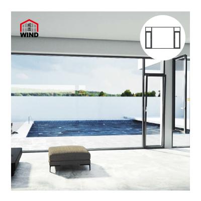 China Swing Thermal Black Triple Glazed Aluminum Round Glass Windows For House Arched Window Top Aluminum Exterior Aluminum Window for sale