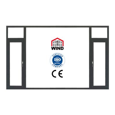 China Swing Modern Exterior Tilt And Turn Bi-Folding Cheap Break Aluminum Aluminum Window Profiles Tent Aluminum Window Thermal Windows for sale