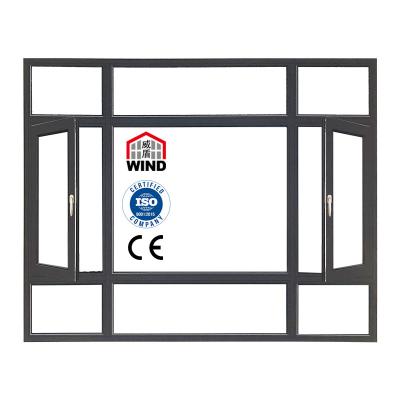 China Swing Sale Cross Customized Modern Frame Stainless Steel Sound Glass Horizontal Style Window Wall Living Graphic Exterior Room for sale