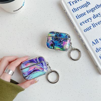 China For AirPods Pro Hot Sale Laser Marble TPU Silicone Earphone Case For Airpods 3 Wireless Earphone Protective Accessories For Airpods Pro Case for sale