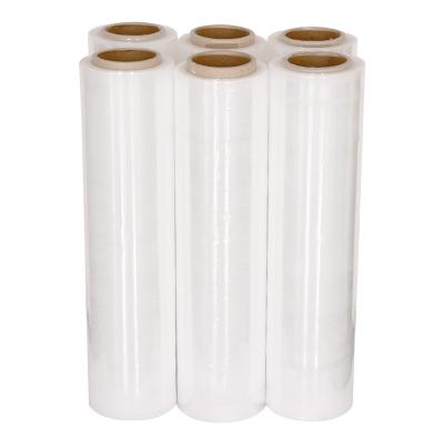 China Custom Size PE/LLDPE Shrink Wrap Hand Use Moisture Proof Plastic Clear Stretch Film For Pallet Wrapping for sale