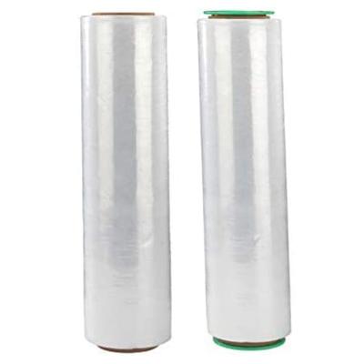 China Lldpe Moisture Proof Transparent Industrial Stretch Wrapping Roll Film For Pallet Wrapping for sale