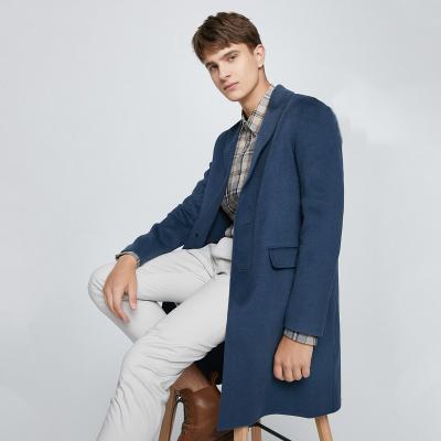 China New fashion winter warm men's blazer plus size cashmere jackets men's woolen overcoat coat wool for men for sale