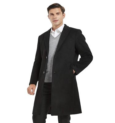 China Yolife 2021 Anti-shrink Men's Wool Ditch Coat Winter Slim Woolen Jacket Double Breasted Coat Long for sale