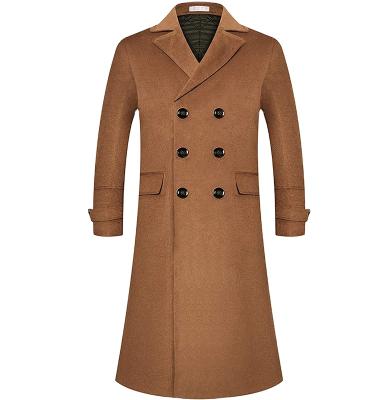 China Yolife Plus Size Mens Wool Ditch Coat Luxury Full Body Regular Fitted Warm Cotton Lining Woolen Coat for sale