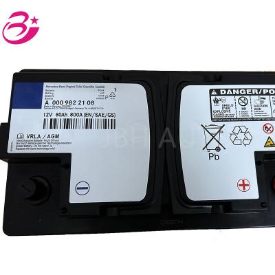 China 000 982 21 08 Car Battery For Mercedes Benz AGM VRLA 315*175*190 for sale